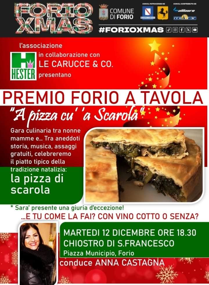 Premio Forio in tavola: a' pizza cu' 'a scarola